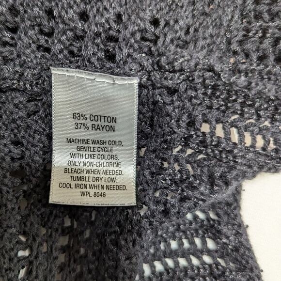 J M Collection shrug Vtge Sz XL 43 bustCrochet open front see description - Picture 9 of 9
